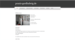 Desktop Screenshot of praxis-gerdludwig.de